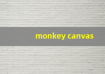 monkey canvas